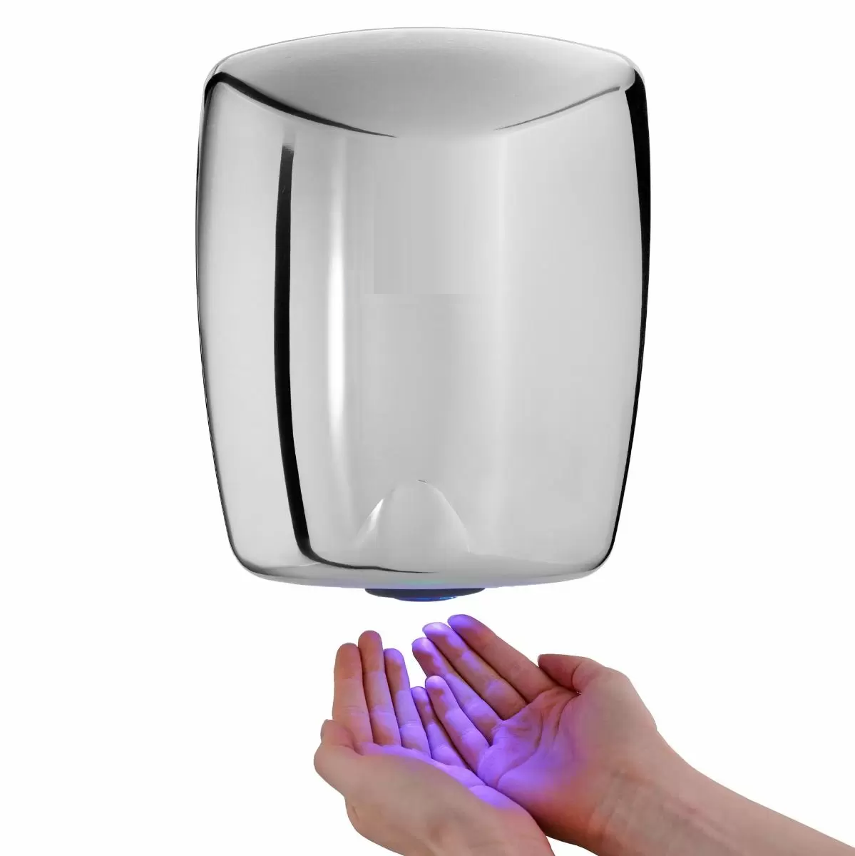 SECADOR DE MANOS EN ACERO INOXIDABLE SATINADO 1150–1350W HORIZONTAL TURBO