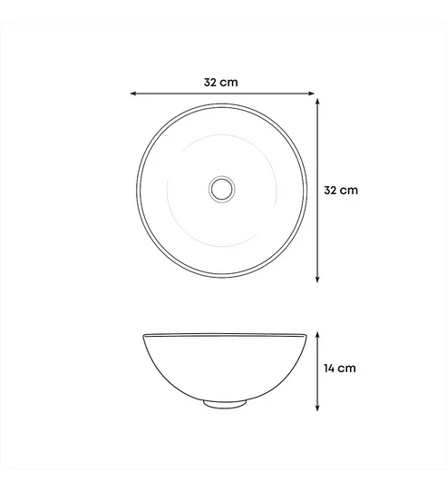 Set lavamanos redondo + accesorios