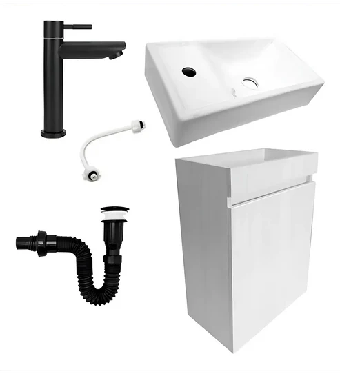 Combo Mueble Lavamanos + Lavamanos + Grifería + Sifón