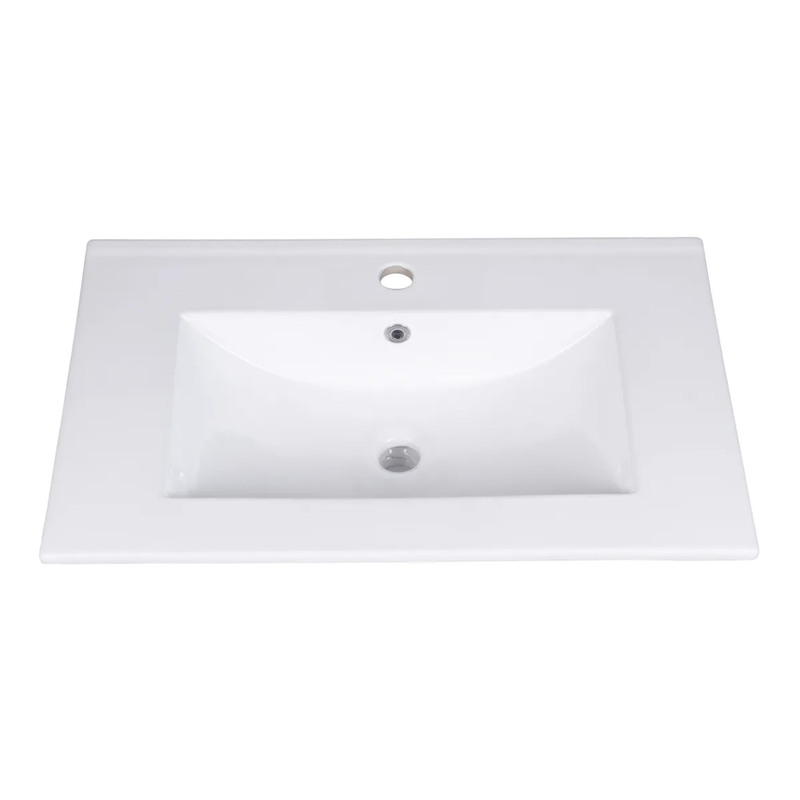 Lavamanos en Porcelana de Sobreponer Firenze Lecco 61 × 47 × 17.5 cm – Blanco