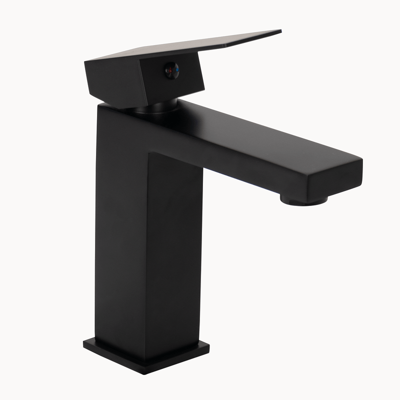 Griferia Para Lavamanos Baja Casalini Negro Lecco