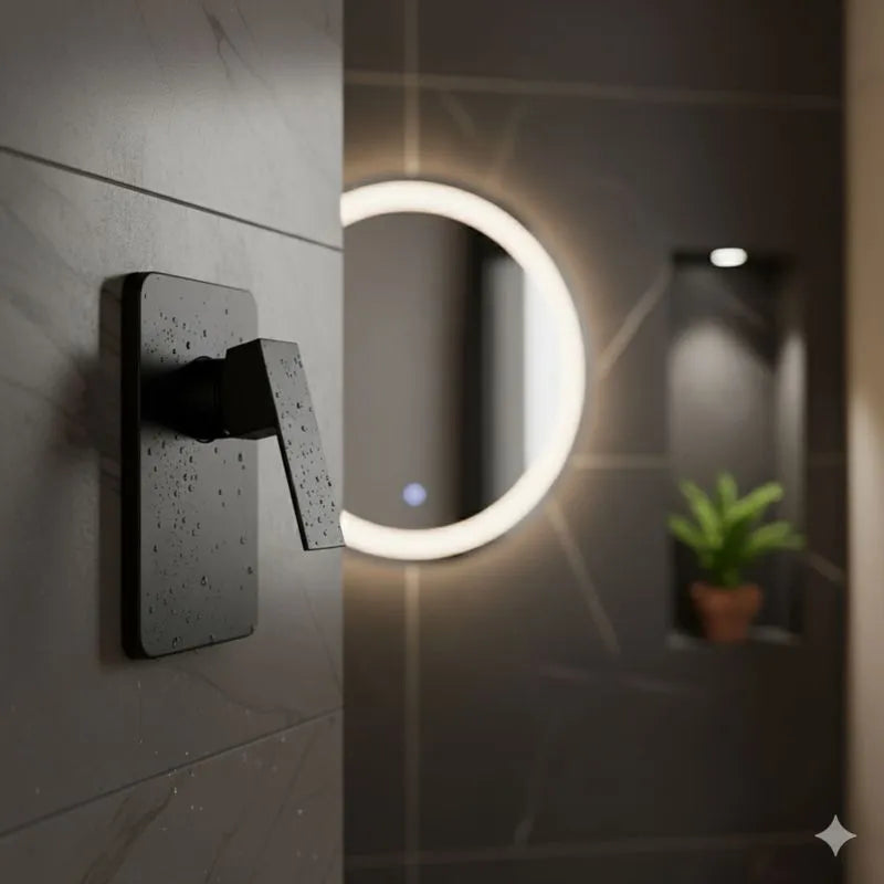 Griferia Para Ducha Casalini Grafito Lecco