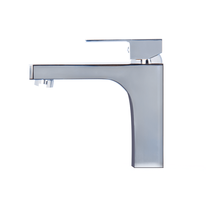 Griferia Para Lavamanos Creta Baja Lecco Cromo