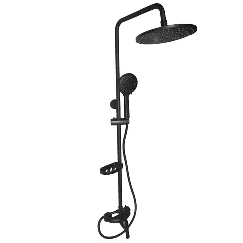 Columna de Ducha Negra Mate