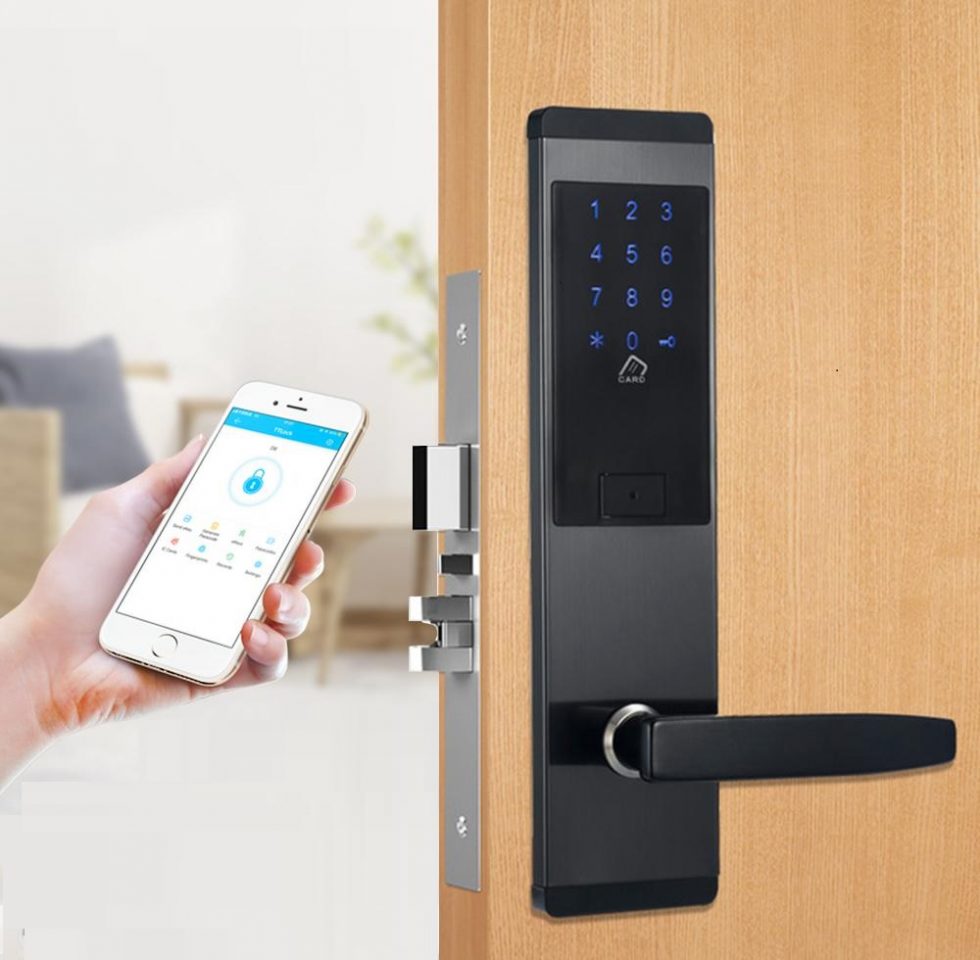 Cerradura de acero inoxidable TTlock (clave, tarjeta y llave) para airbnb