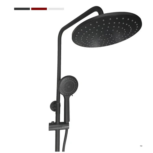 Columna de Ducha Negra Mate