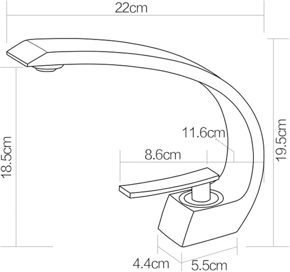 Griferia Para Lavamanos Biella Baja Blanco Lecco