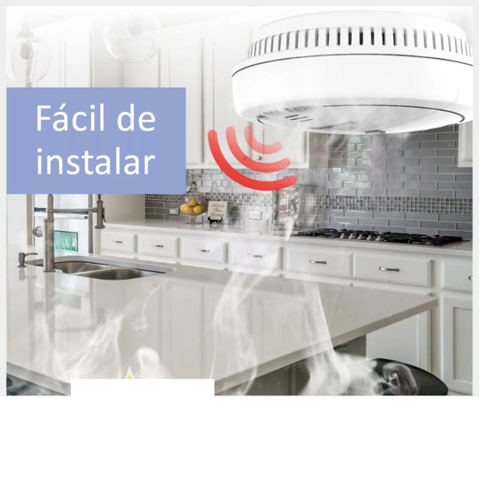 Detector de humo inalambrico compatible con alarma ref 610159