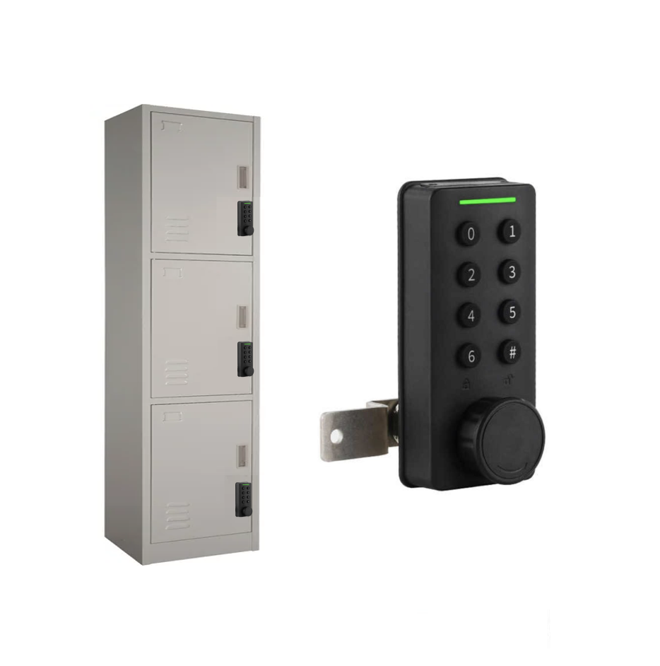 CERRADURA ELECTRÓNICA PARA LOCKERS Y/O GABINETES – ALEACIÓN DE ZINC + ABS