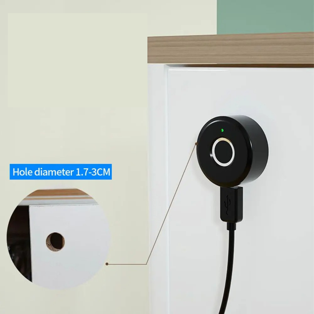 Cerradura para gabinete y locker huella material aleación de zinc