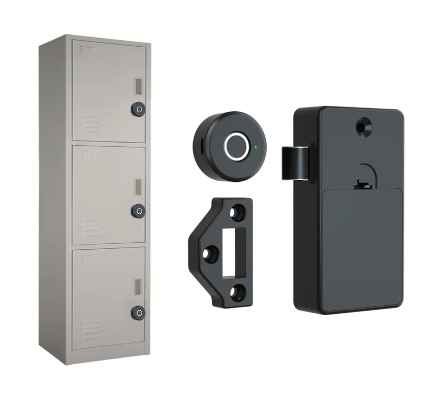 Cerradura para gabinete y locker huella material aleación de zinc