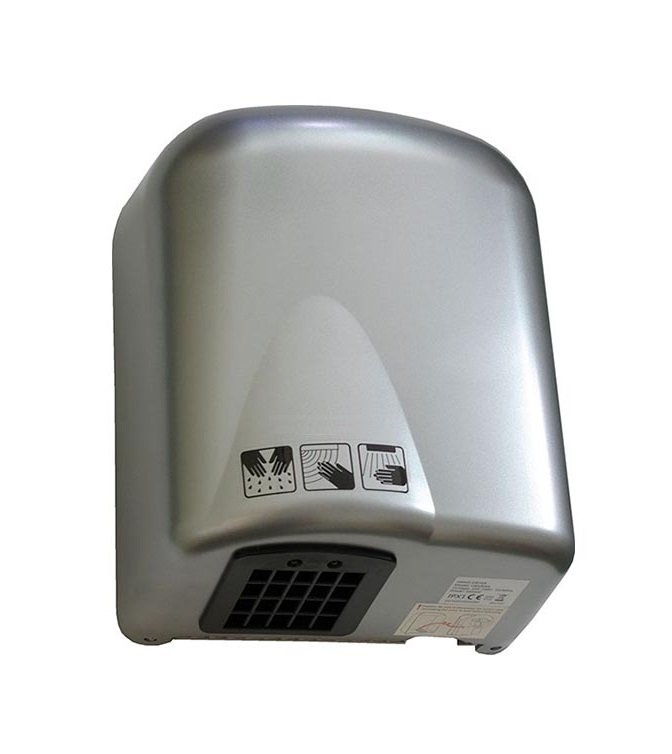 SECADOR DE MANOS BRILLANTE EN ACERO INOXIDABLE DE BAJO RUIDO