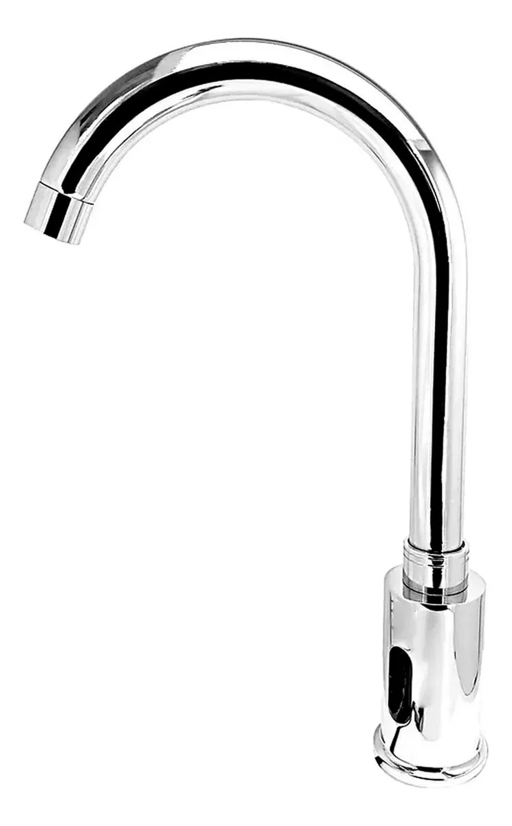 Grifo Automático Cuello de Cisne para Lavamanos / Lavaplatos Cuello Corto