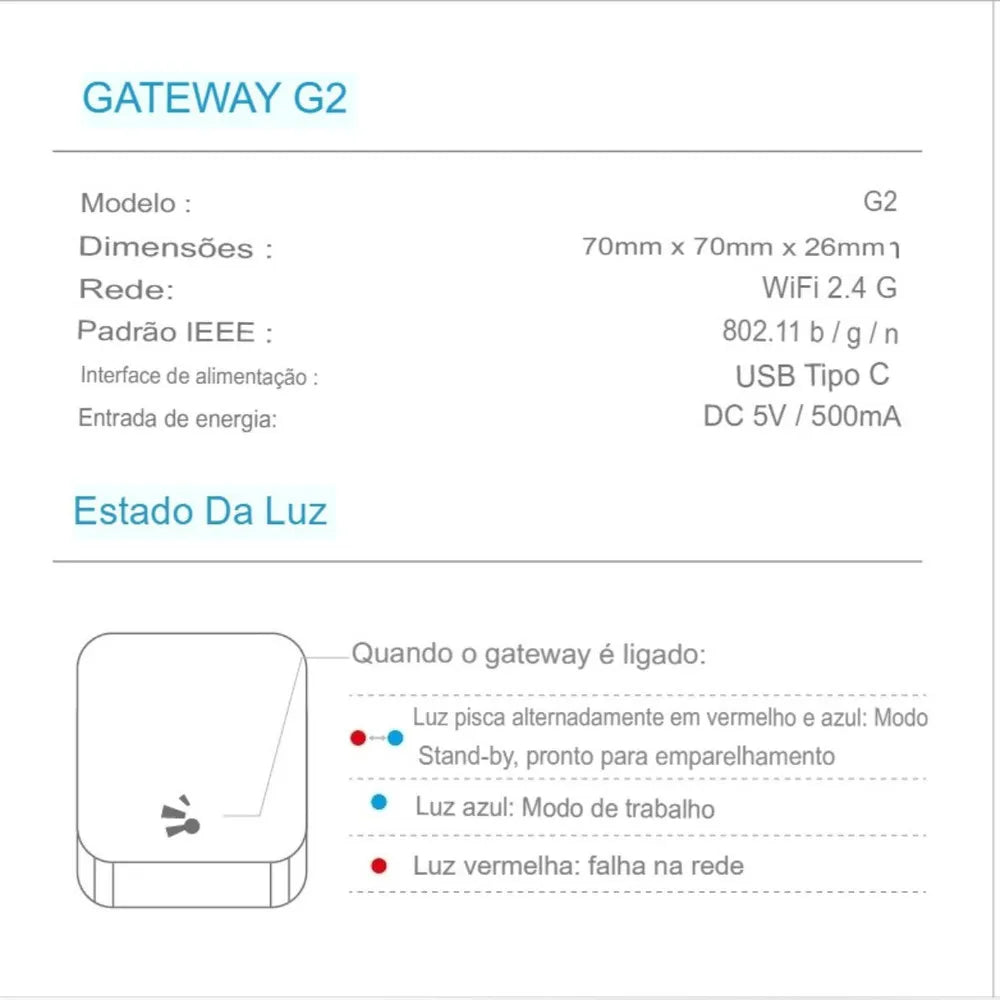 Gateway Smart Lock G2 Wifi Puerta De Enlace Para App Ttlock