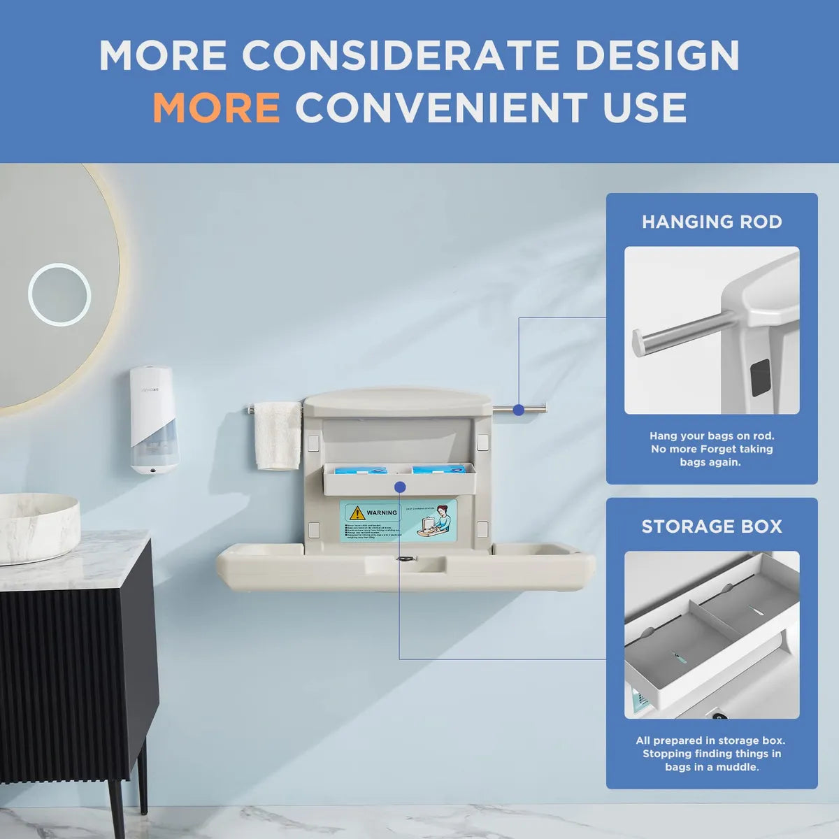 Cambiador de pañales hd