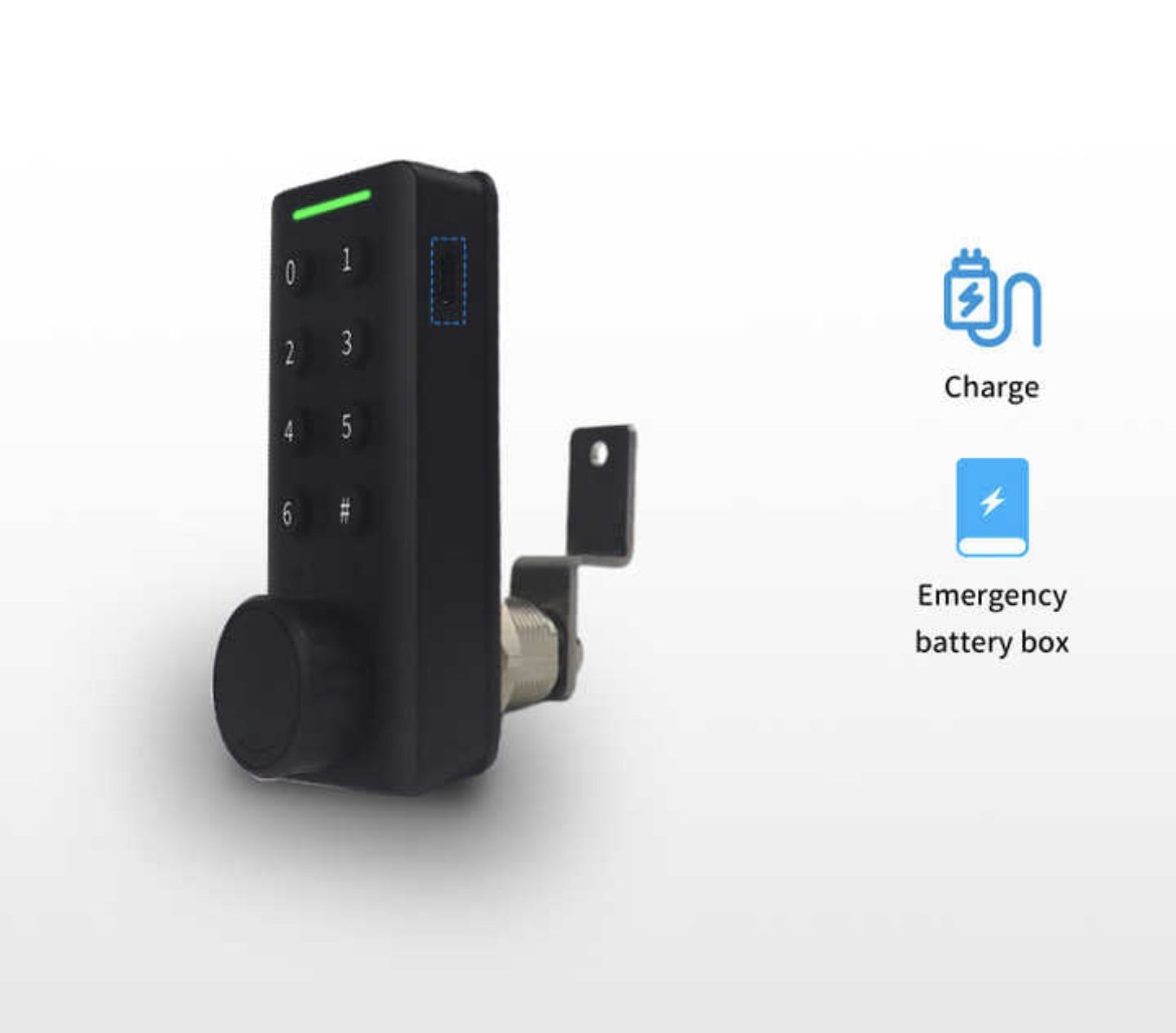 CERRADURA ELECTRÓNICA PARA LOCKERS Y/O GABINETES – ALEACIÓN DE ZINC + ABS