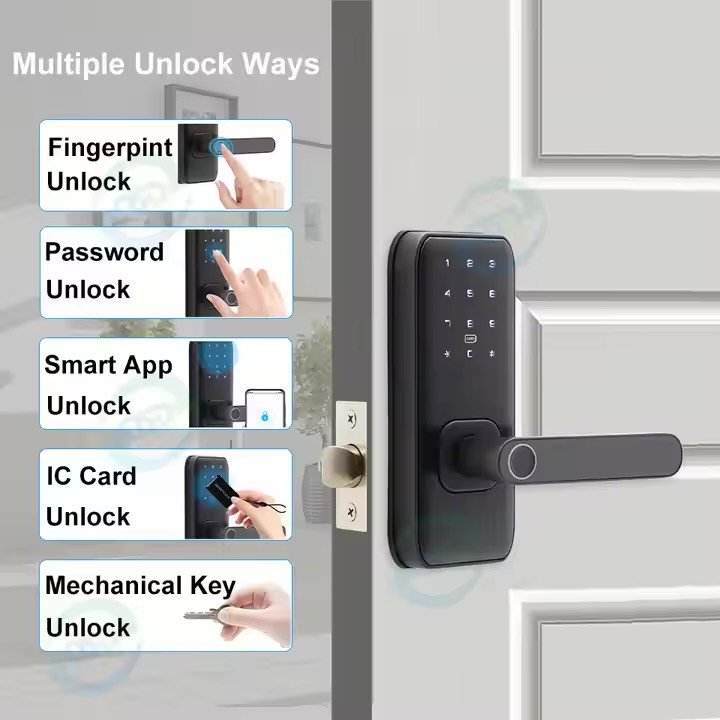 CERRADURA TTLOCK (HUELLA/CLAVE/LLAVE/TARJETA NFC/APP) PARA AIRBNB