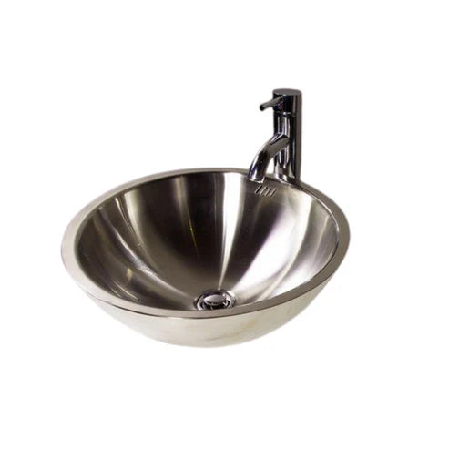 Lavamanos Empotrado en Acero Inoxidable Brillante 32 cm