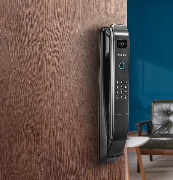 CERRADURA INTELIGENTE MOTORIZADA PHILIPS CLAVE HUELLA LLAVE APP