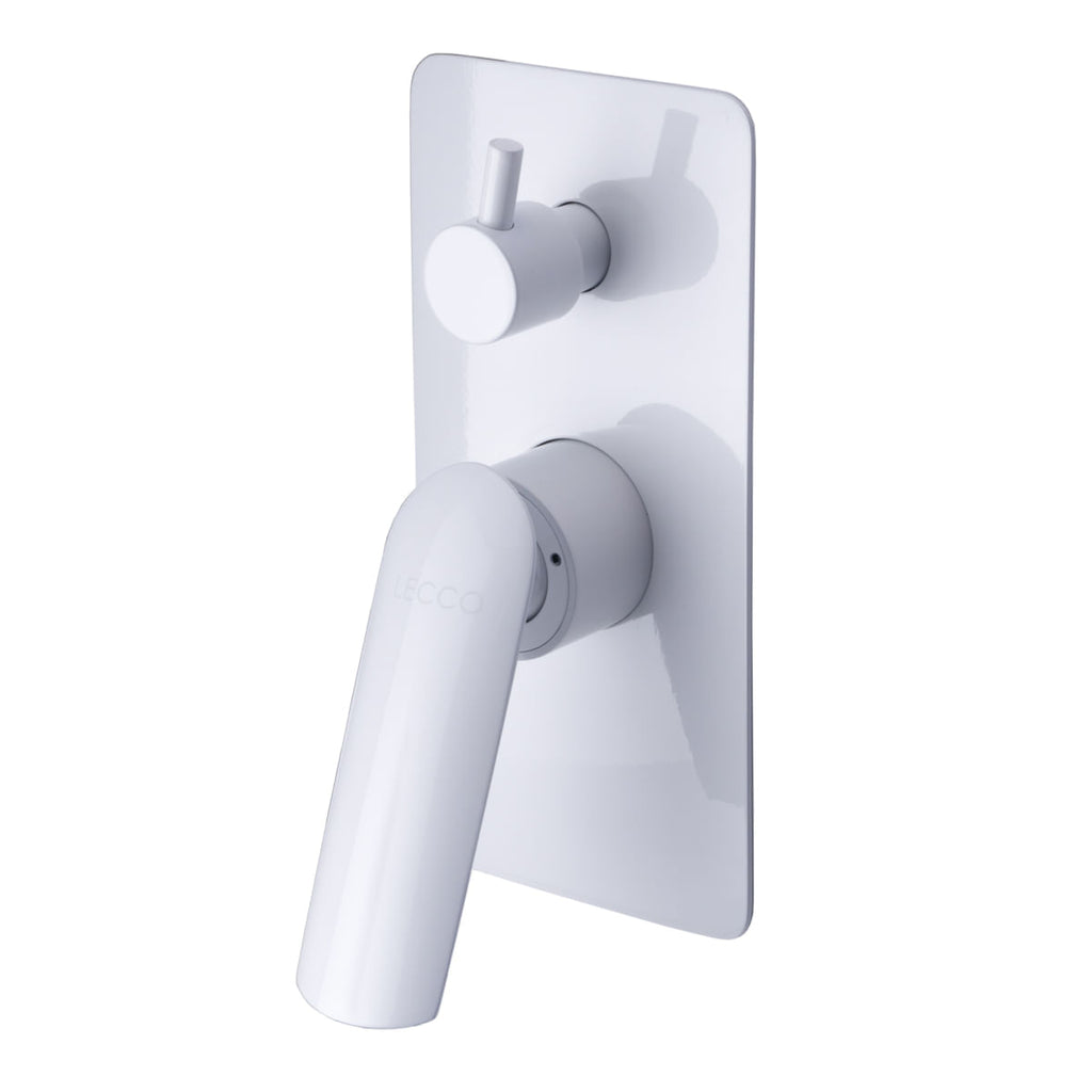 griferia Para Ducha Monocontrol Curve Con Salida A Bañera Blanco Lecco