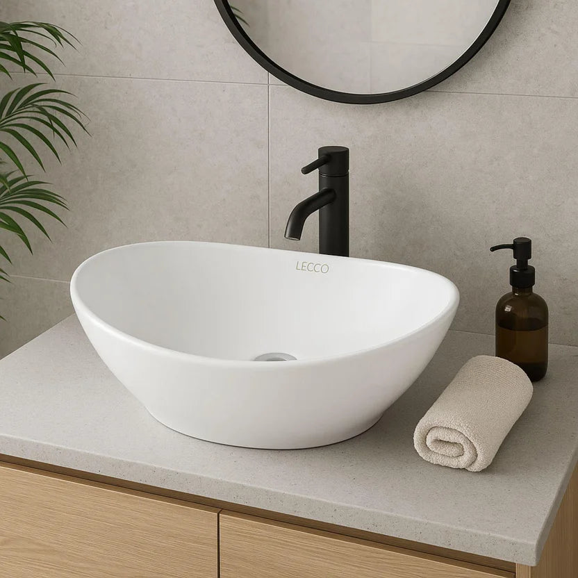 lavamanos Vessel Lemnos Blanco 38 X 46 X 14.5 Lecco